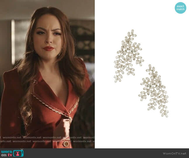 Viinessa Earring by Jennifer Behr worn by Fallon Carrington (Elizabeth Gillies) on Dynasty