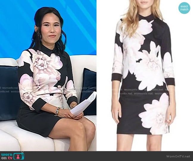Kida Dress by Ted Baker worn by Vicky Nguyen on Today