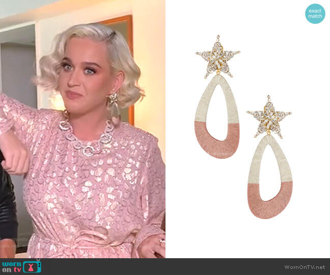 Desideria Earrings by Maryjane Claverol worn by Katy Perry on American Idol