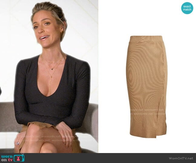 NSF Ribbed Knit Midi Skirt worn by Kristin Cavallari on Very Cavallari