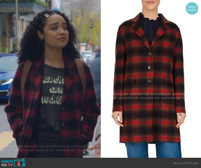 WornOnTV: Kat’s grey rock n roll tee and plaid coat on The Bold Type ...