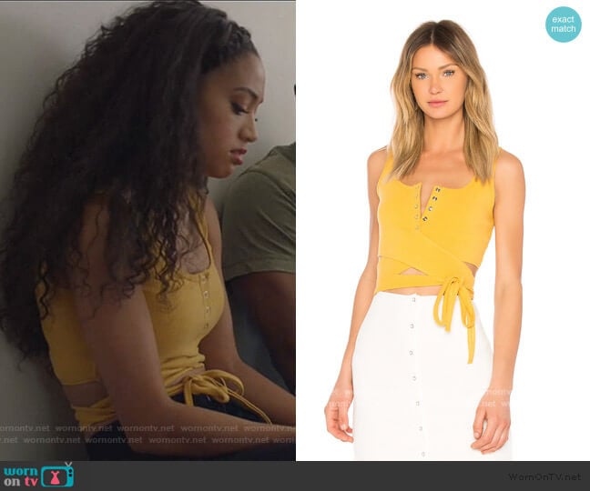 Orion Tank by Privacy Please worn by Olivia Baker (Samantha Logan) on All American