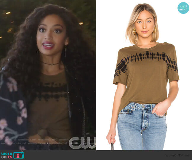 WornOnTV: Olivia’s tie dye tee and leather jacket on All American ...