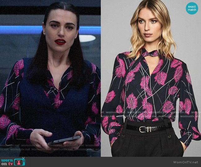 Reiss Lily Blouse worn by Lena Luthor (Katie McGrath) on Supergirl