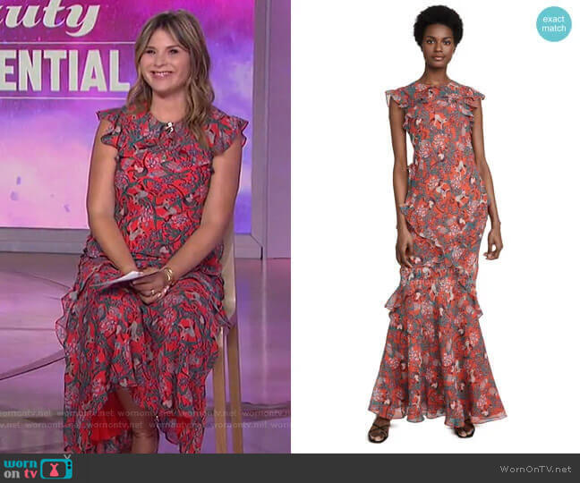 Tamara-B Dress by Saloni worn by Jenna Bush Hager on Today