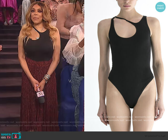 Chrysa Bodysuit by The C Edition worn by Wendy Williams on The Wendy Williams Show