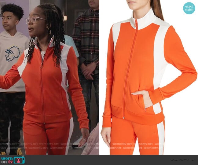 Colorblock Track Jacket and Pants by Tory Sport worn by Diane Johnson (Marsai Martin) on Black-ish