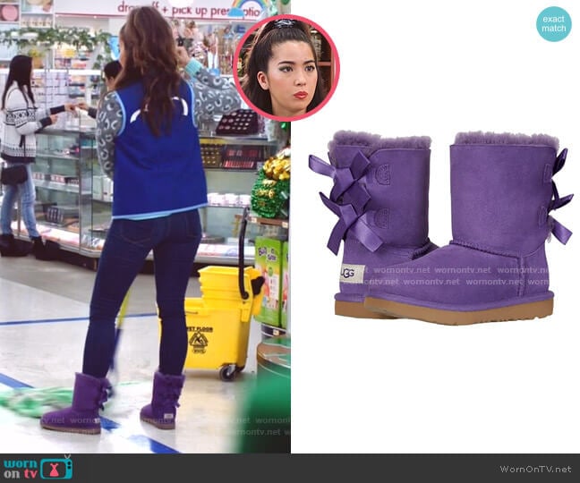 Bailey Bow II Boot by Ugg Kids worn by Cheyenne (Nichole Bloom) on Superstore