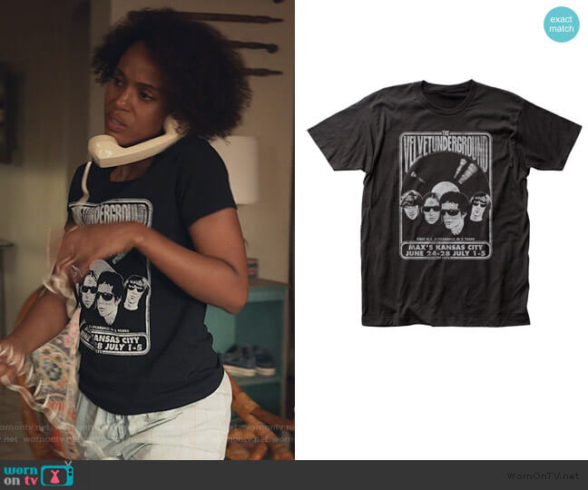 Velvet Underground Tee worn by Mia Warren (Kerry Washington) on Little Fires Everywhere