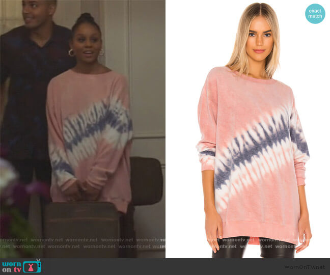 WornOnTV: Simone’s pink tie dye sweater on All American | Clothes and