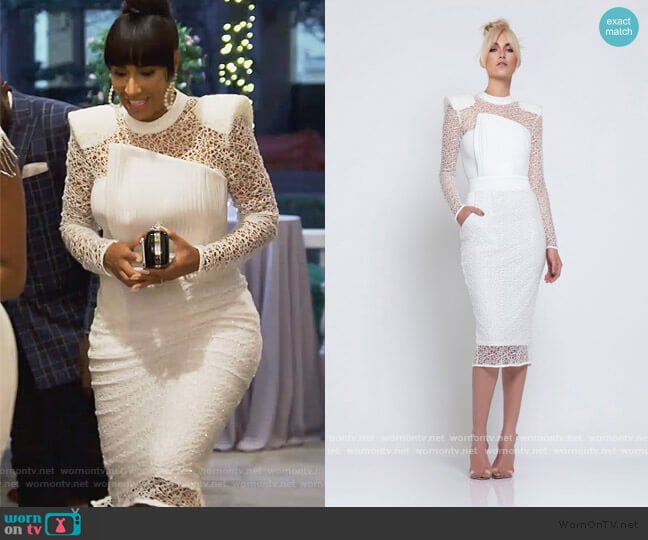 Empire Dress by Zhivago worn by Tanya Sam on The Real Housewives of Atlanta