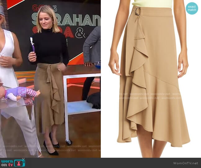 Pierre Ruffle Skirt by A.L.C. worn by Sara Haines on Good Morning America