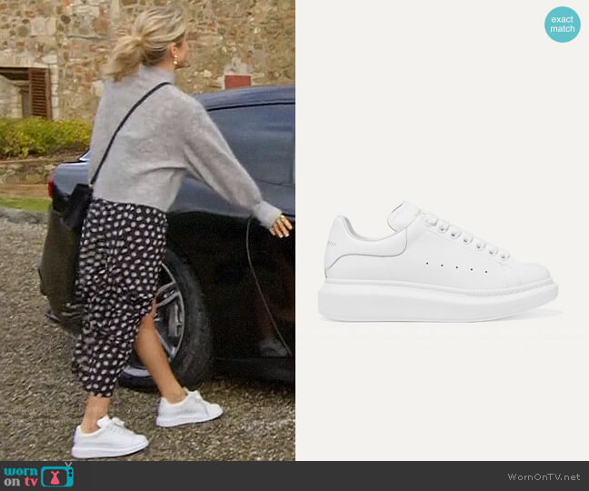 Alexander McQueen Leather exaggerated-sole sneakers worn by Kristin Cavallari on Very Cavallari