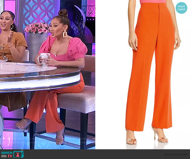 WornOnTV: Adrienne’s pink puff sleeve top on The Real | Adrienne ...