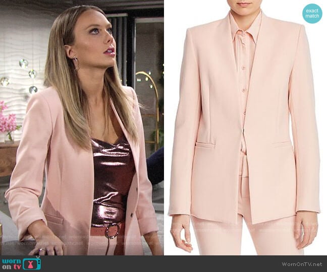 Alice + Olivia Jerri Blazer worn by Abby Newman (Melissa Ordway) on The Young and the Restless