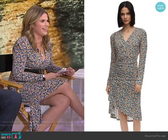 WornOnTV: Jenna’s floral v-neck dress on Today | Jenna Bush Hager ...