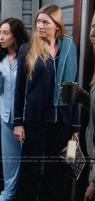 Ava's navy pajamas on Legends of Tomorrow