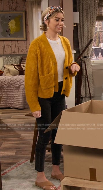 Ava’s yellow cardigan on The Expanding Universe of Ashley Garcia