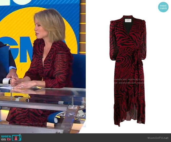 WornOnTV: Amy’s red zebra print dress on Good Morning America | Amy ...