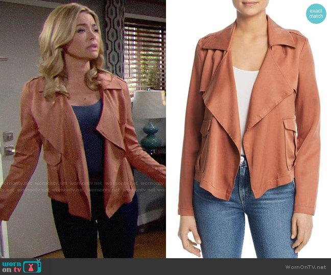 Bagatelle Draped Utility Jacket worn by Shauna Fulton (Denise Richards) on The Bold and the Beautiful