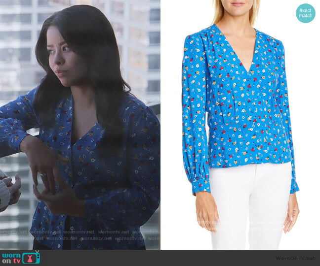 Lali Top by Ba&sh worn by Mariana Foster (Cierra Ramirez) on Good Trouble