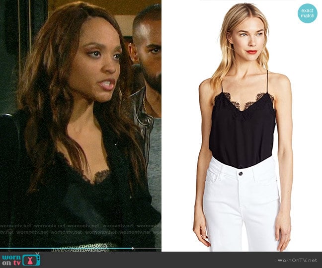 Cami NYC Racer Top worn by Lani Price (Sal Stowers) on Days of our Lives