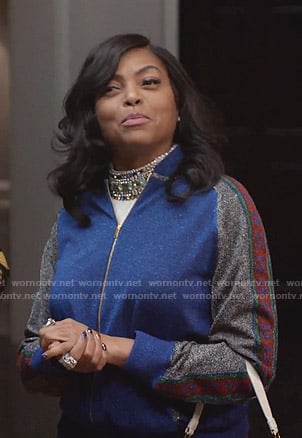 Cookie’s lurex track jacket and pants on Empire