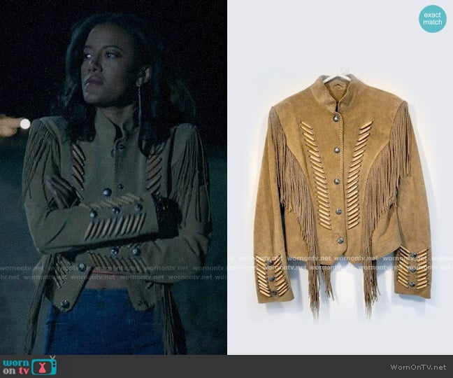 Cripple Creek Fringed Military Jacket worn by Maria DeLuca (Heather Hemmens) on Roswell New Mexico