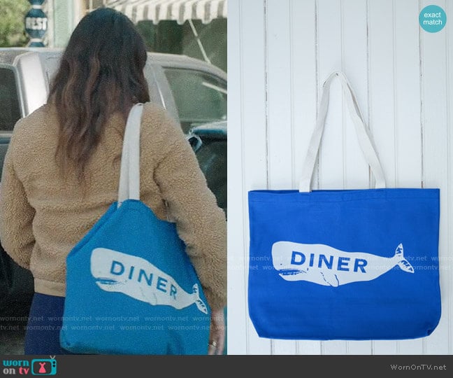 Rio’s diner whale tote on Bless This Mess