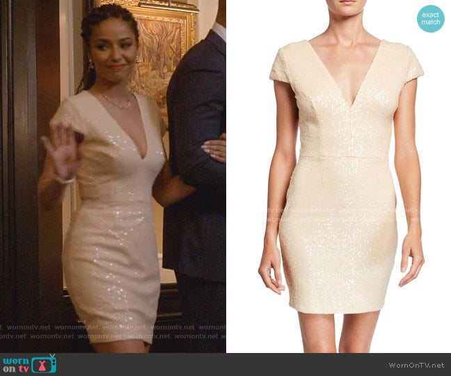 WornOnTV: Teri’s sequin v-neck mini dress on Empire | Meta Golding ...