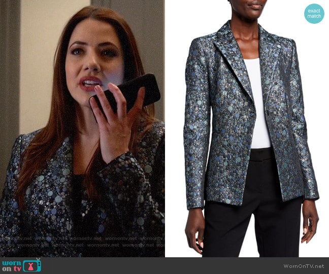 Elie Tahari Amalfi Multi Limani Jacket worn by Andrea Rojas (Julie Gonzalo) on Supergirl