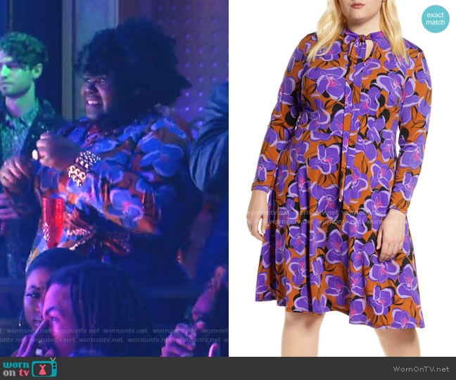 Tie Neck Long Sleeve Dress by Eloquii worn by Becky (Gabourey Sidibe) on Empire