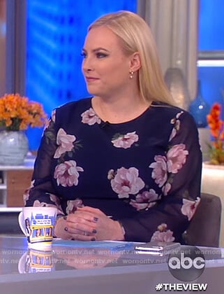 Meghan’s floral flare midi dress on The View