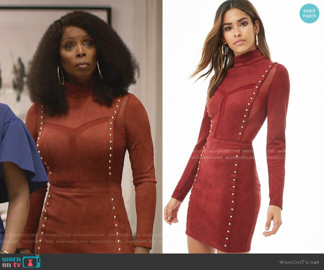 WornOnTV: Carol Hardway’s red studded suede dress on Empire | Clothes ...