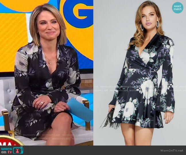 Stardust Floral Dress by Guess worn by Amy Robach on Good Morning America