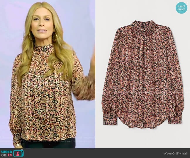 Wide-Cut Blouse by H&M worn by Jill Martin on Today