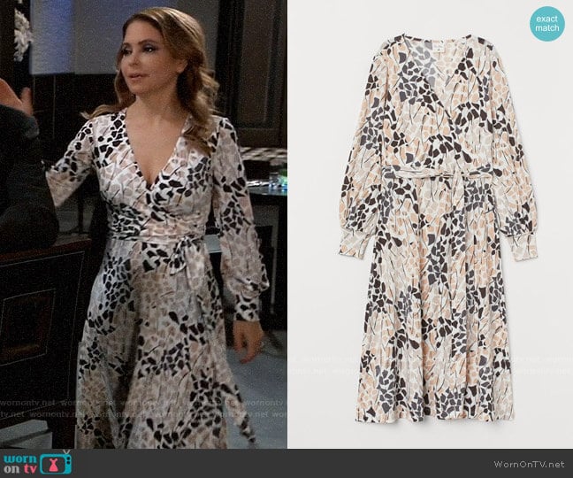 WornOnTV: Olivia’s printed wrap dress on General Hospital | Lisa Lo ...