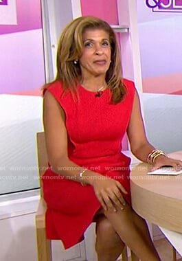 WornOnTV: Hoda's red Kansas City LVII Patch Jersey on Today, Hoda Kotb