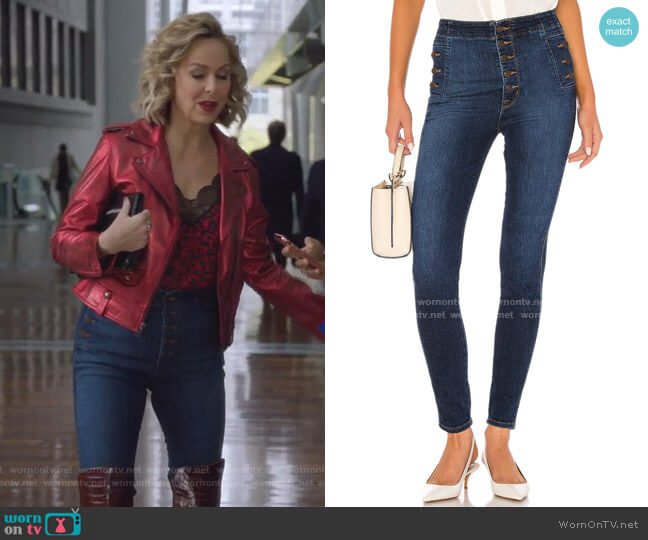 Natasha Sky High Skinny by J Brand worn by Jacqueline (Melora Hardin) on The Bold Type