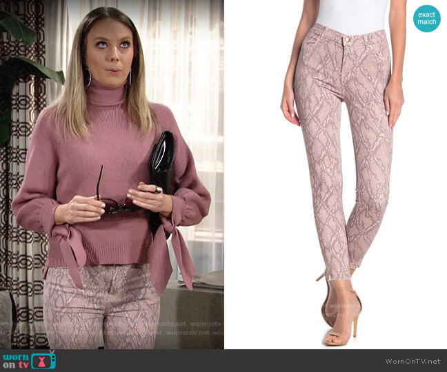 J Brand Alana Jeans in Adder worn by Abby Newman (Melissa Ordway) on The Young and the Restless