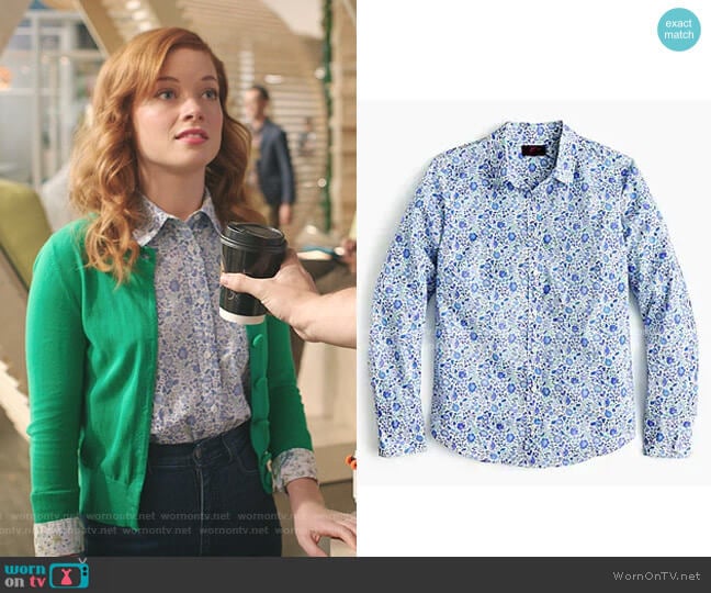 Liberty Shirt by J. Crew worn by Zoey Clarke (Jane Levy) on Zoeys Extraordinary Playlist