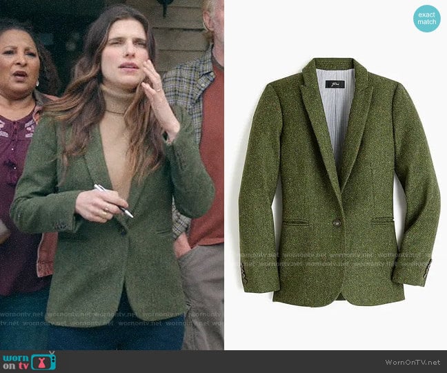 J. Crew Parke Blazer in English Wool worn by Rio (Lake Bell) on Bless This Mess