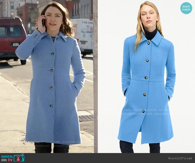 Cara’s blue coat on God Friended Me