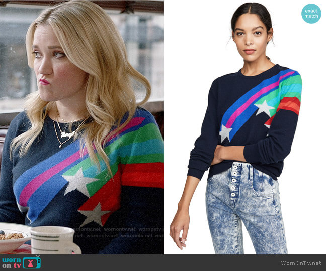 Jumper 1234 Shooting Star Cashmere Sweater worn by Roxy Doyle (Emily Osment) on Almost Family