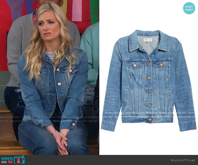 Madewell Denim Jacket worn by Gemma (Beth Behrs) on The Neighborhood