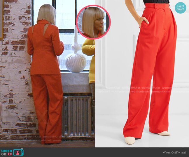 Wool-Blend Wide-Leg Pants by Materiel worn by Giselle (Nicole Ari Parker) on Empire