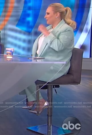 Meghan’s mint blazer and pants on The View