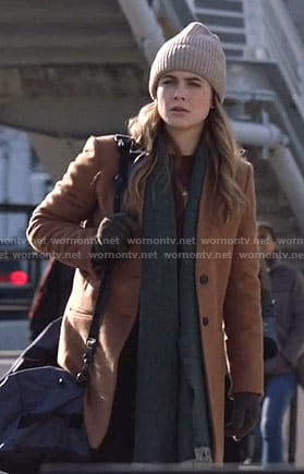 WornOnTV: Michaela’s brown wool coat on Manifest | Melissa Roxburgh ...