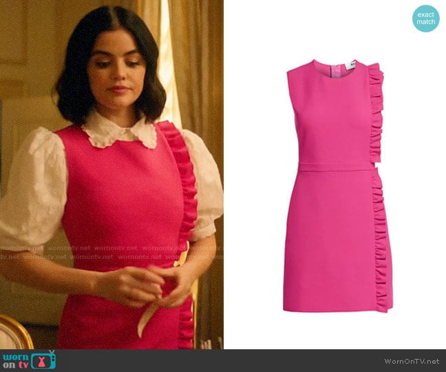 WornOnTV: Katy’s pink side ruffle dress on Katy Keene | Lucy Hale ...