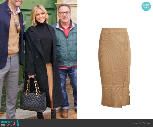 NSF Ribbed Knit Midi Skirt worn by Kristin Cavallari on Very Cavallari